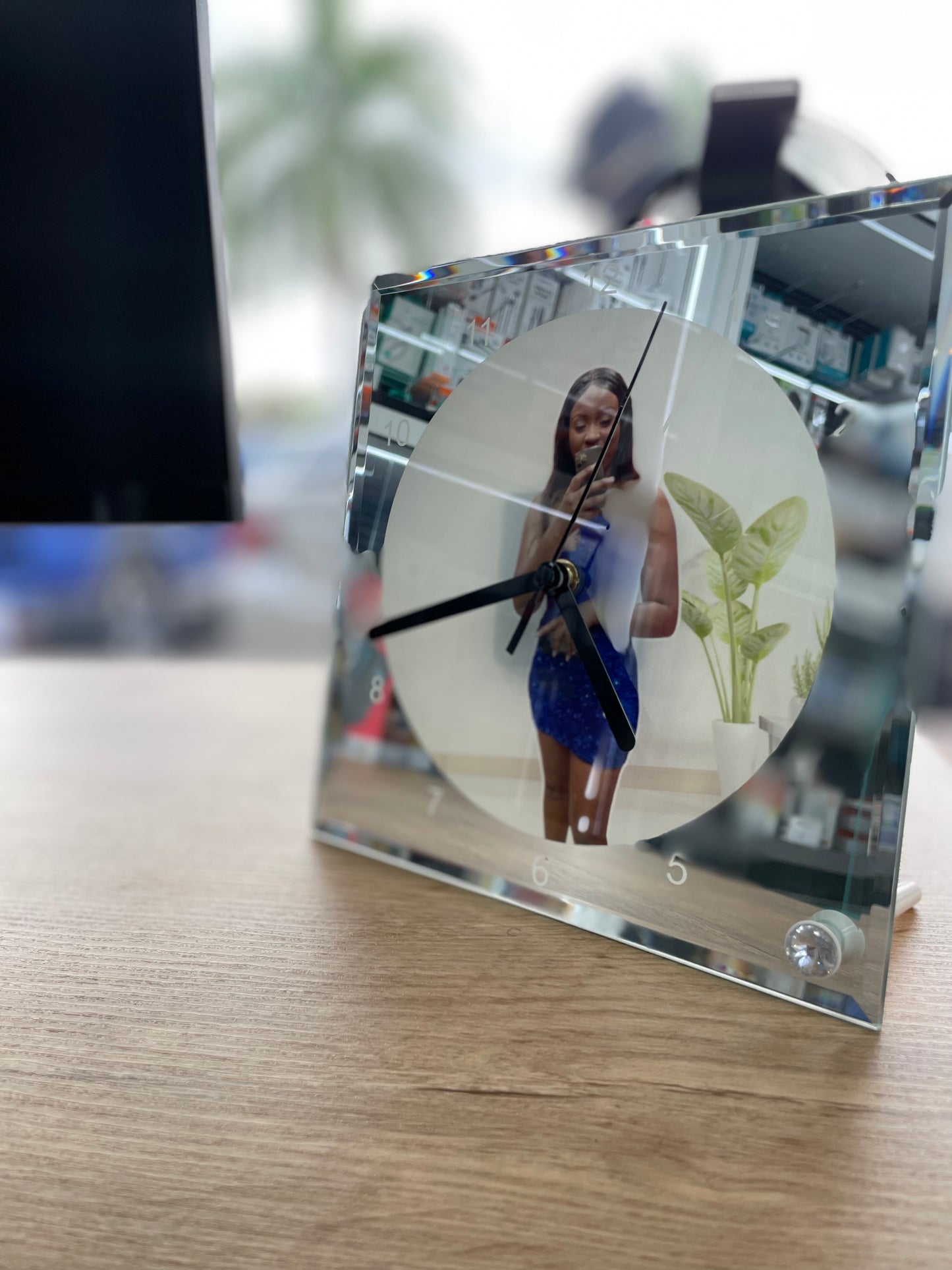 Personalised Glass Photo Clocks
