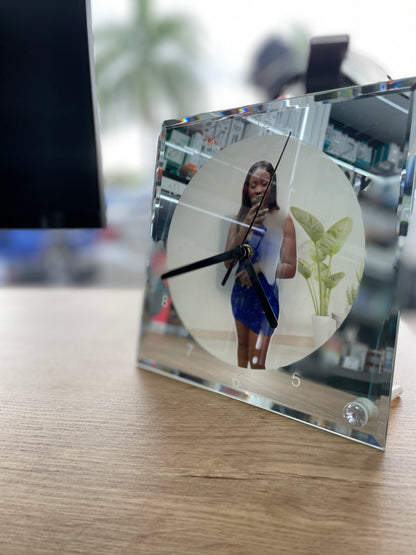 Personalised Glass Photo Clocks